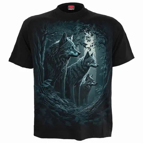 Unisex T-Shirt: Forest Guardians (Black) (Back Print)