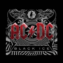 AC/DC, Šatka Black Ice, Unisex, Čierna