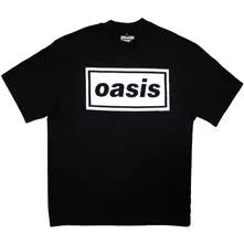 Unisex Oversized Boxy T-Shirt: Decca Logo (Black) thumbnail