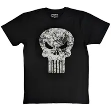 Punisher Distressed Logo (Negra) (Camiseta)