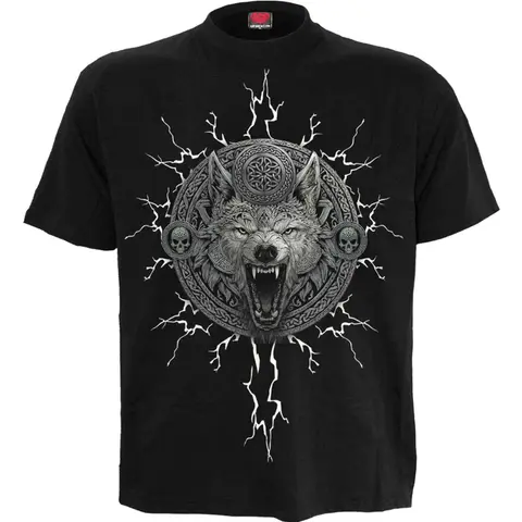 Unisex T-Shirt: Valhalla (Black) (Back Print)