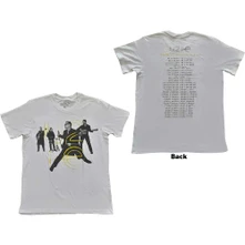 U2, Tričko Live Action, Unisex, Biela