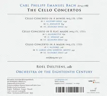 C.P.E. BACH CELLO CONCERTOS thumbnail