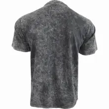 Unisex Acid Wash T-Shirt: Cracking Up (Black & Grey) thumbnail