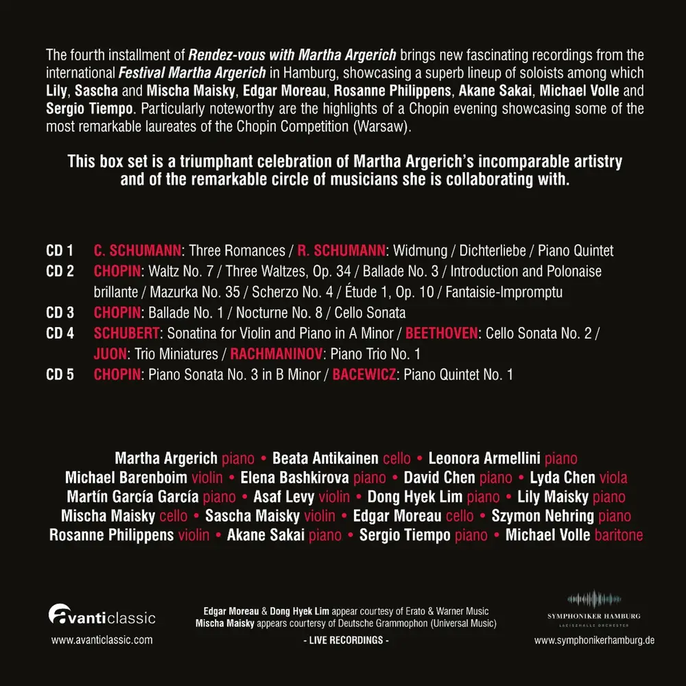 RENDEZ-VOUS WITH MARTHA ARGERICH VOLUME 4