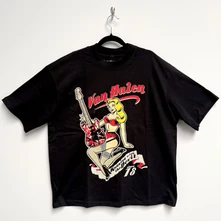 Tričko Unisex Oversized Boxy T-Shirt: Running With The Devil (Black)