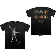AC/DC, Tričko Emblems, Unisex, Čierna