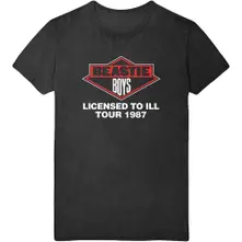 Beastie Boys, Tričko Licenced to III, Unisex, Čierna