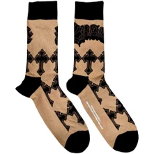 2Pac, Ponožky Crosses, Unisex, Natural