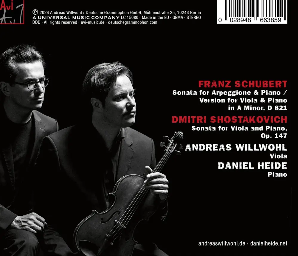 VIOLA & PIANO - SCHUBERT & SHOSTAKOVICH