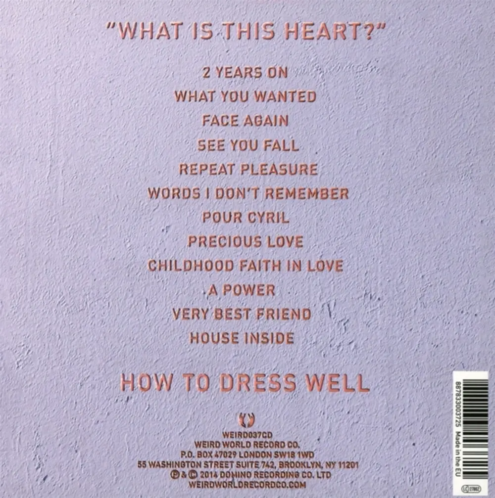 How to Dress Well – WHAT IS THIS HEART? (CD)
