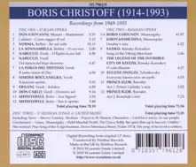 Boris Christoff – PRIMA VOCE:RECORDINGS FROM 1949-55 (CD)