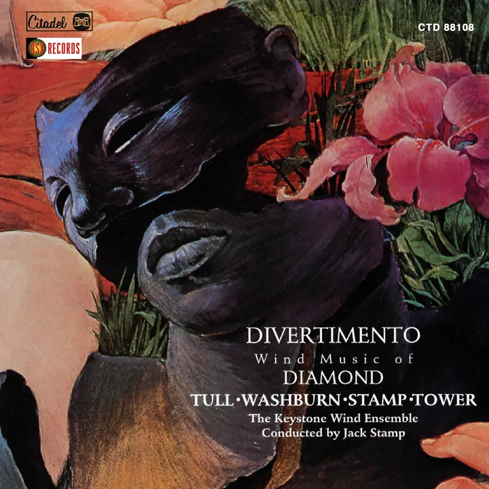 Keystone Wind Ensemble – DIVERTIMENTO (THE WIND MUSIC OF DIAMOND, TULL, WASHBURN, STAMP, TOWER) (CD)