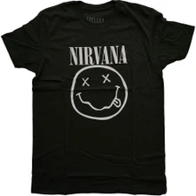 Nirvana, Tričko White Smiley, Unisex, Zelená