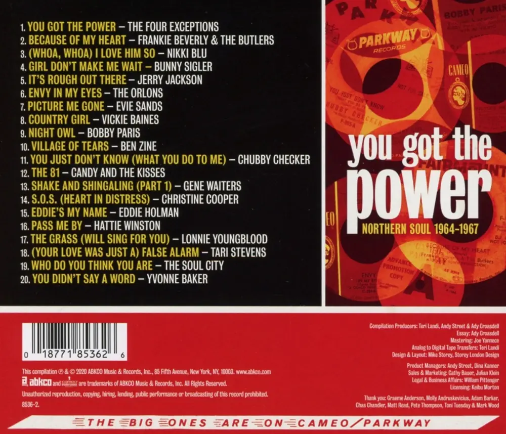 YOU GOT THE POWER: CAMEO PARKWAY NORTHERN SOUL (19