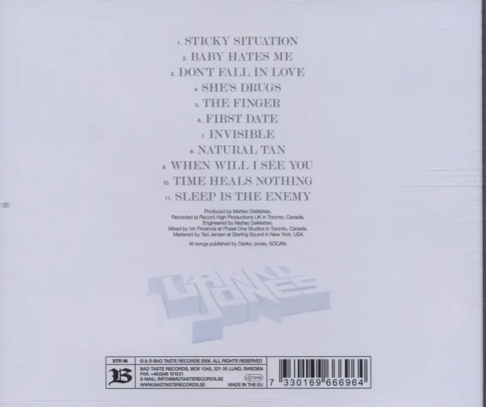 Danko Jones – SLEEP IS THE ENEMY (CD)