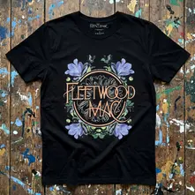 Unisex Premium Carbon T-Shirt: Circle Floral (Black) thumbnail