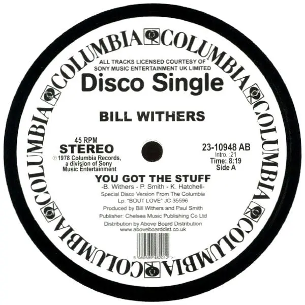 Bill Withers – You Got The Stuff / Look To Each Other For Love (Vinyl)