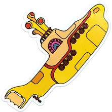 Nálepka Sticker: Yellow Submarine
