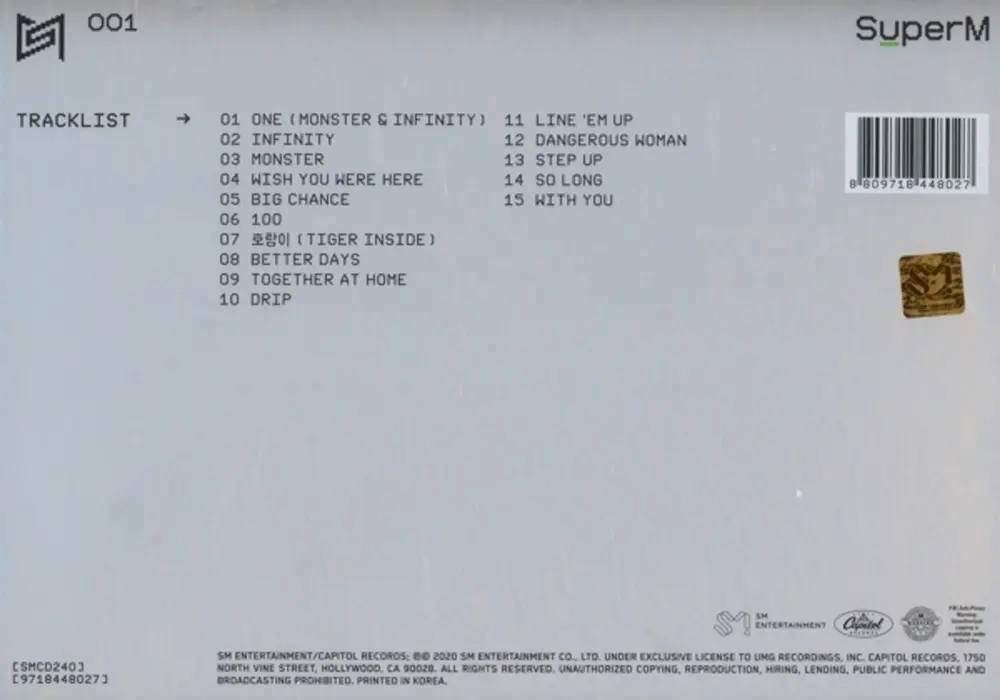 SUPERM THE 1ST ALBUM „SUPER ONE”