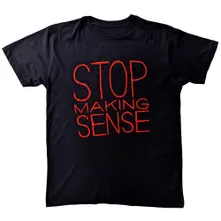 Talking Heads, Tričko Stop Making Sense, Unisex, Čierna