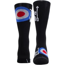 The Who, Ponožky Unisex Crew Socks: Target Logo (Black)  (UK Size 6.5 - 11), Unisex, Čierna