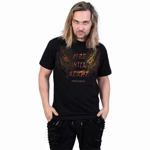House of the Dragon – Tričko HOD2 Fire Will Reign (Čierna), Unisex, Čierna
