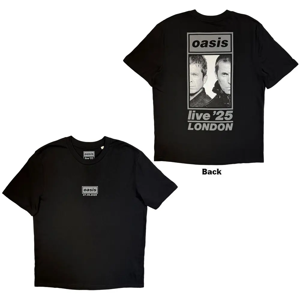 Unisex T-Shirt: London 27 Sept Event (Black) (Back Print & Ex-Tour)