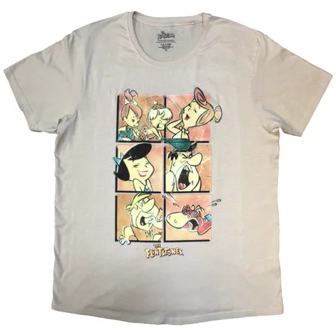 Unisex T-Shirt: Flintstones Grid (Sand)