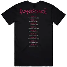 Unisex T-Shirt: Canada Tour '24 Photo (Black) (Back Print) thumbnail