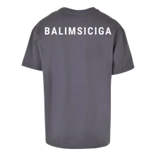Šorty, Tričko BALIMSICIGA, Muž, Tmavošedá