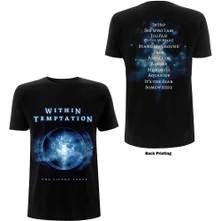 Within Temptation, Tričko Silent Force Tracks, Unisex, Čierna