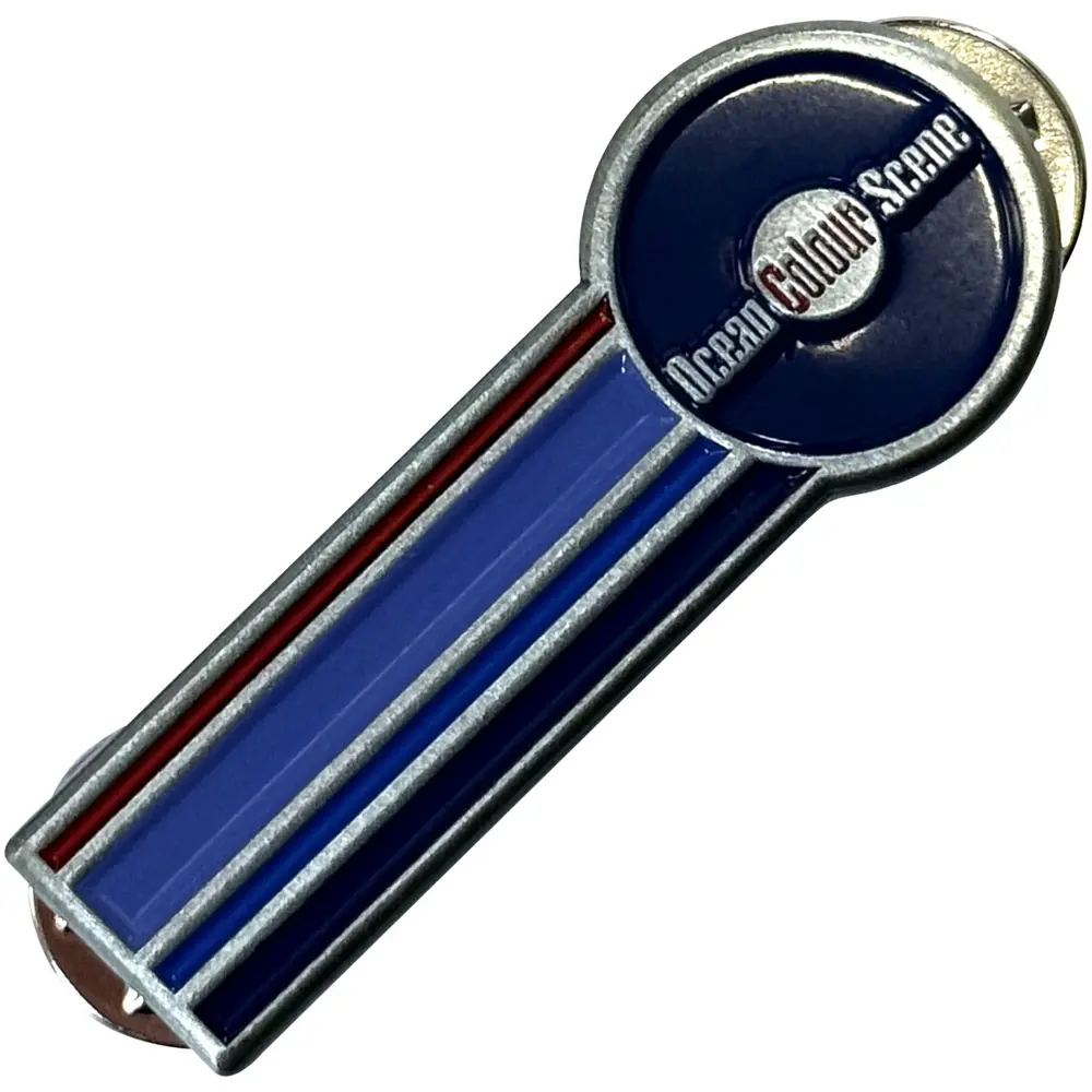 Pin Badge: Circle Logo & Stripes