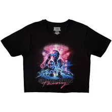 Ladies Crop Top: Simulation Theory (Black) thumbnail