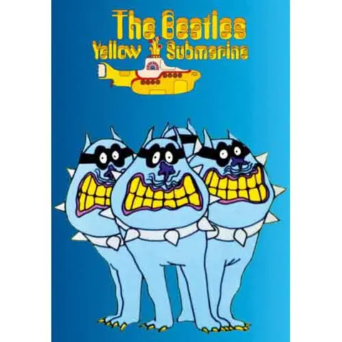 Postcard: Yellow Submarine Bull Dogs