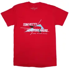 Tom Petty & The Heartbreakers, Tričko Long After Dark, Unisex, Červená