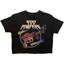 Ladies Crop Top: Ray Gun (Black) thumbnail