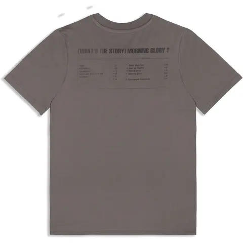 Unisex T-Shirt: What's The Story Tracklist (Grey) (Back Print & Ex-Tour)