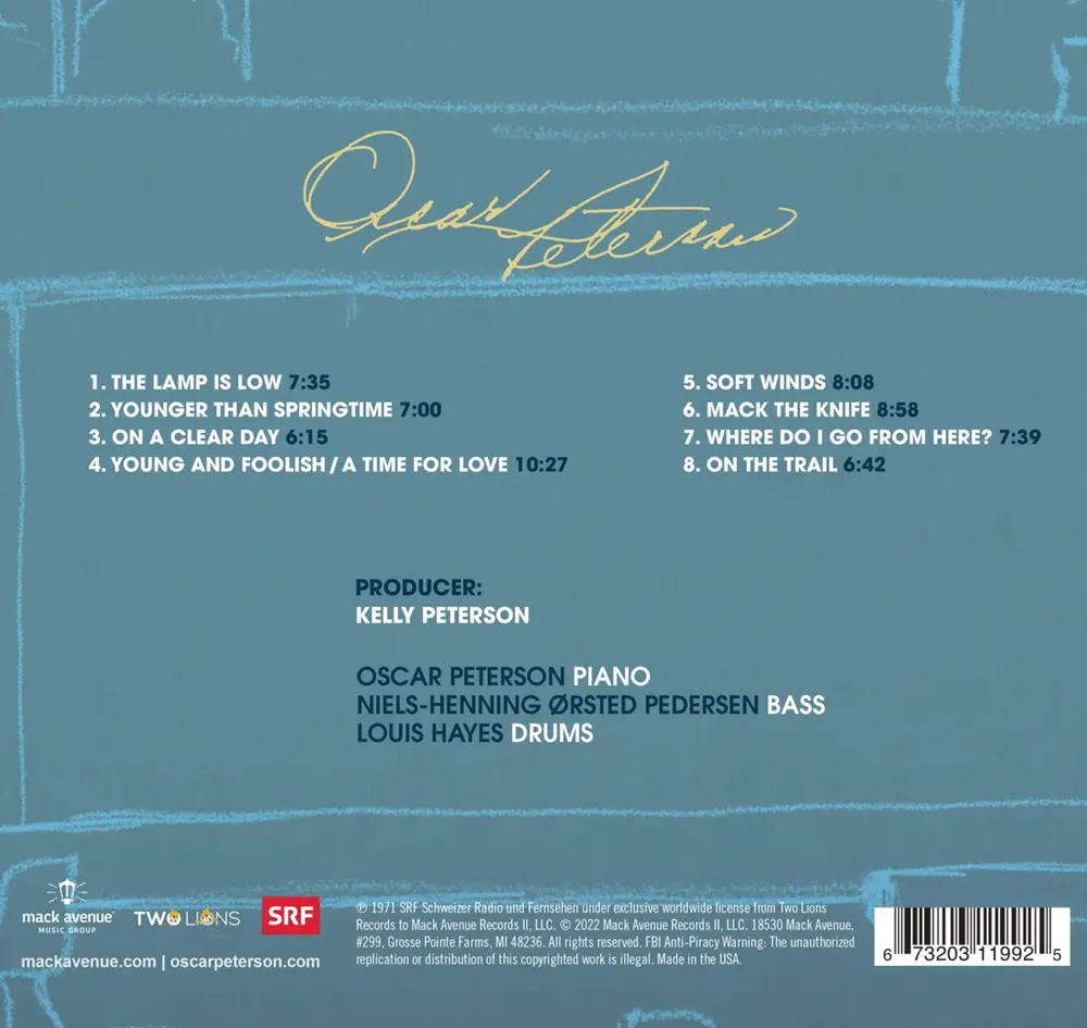 ON A CLEAR DAY: THE OSCAR PETERSON TRIO - LIVE IN
