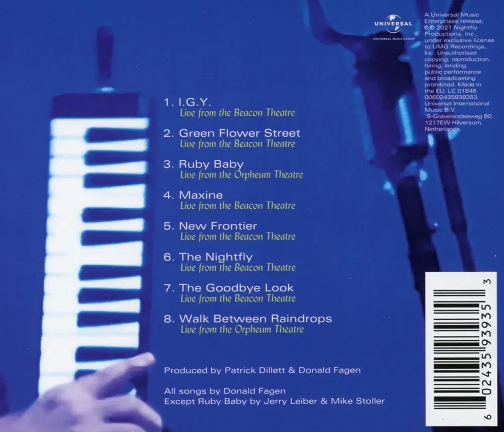 Donald Fagen – FAGEN, DONALD - NIGHTFLY: LIVE (CD)