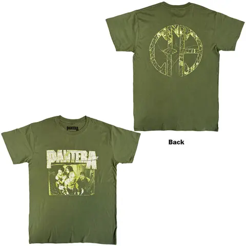 Unisex T-Shirt: Green Logo (Green) (Back Print)