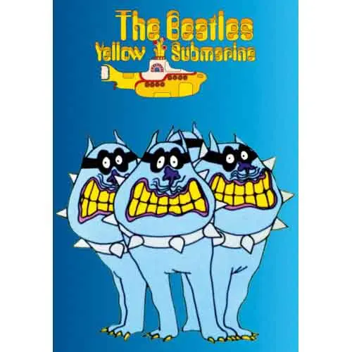 Postcard: Yellow Submarine Bull Dogs