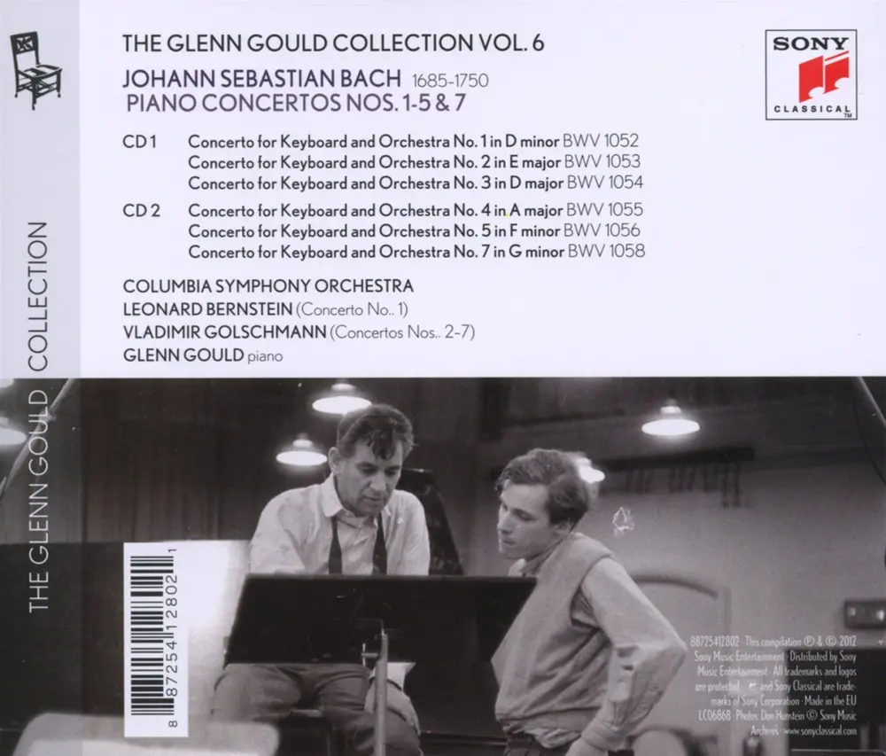 Glenn Gould Plays Bach: Piano Concertos Nos. 1 - 5 Bwv 1052-1056 & No. 7 Bwv 1058