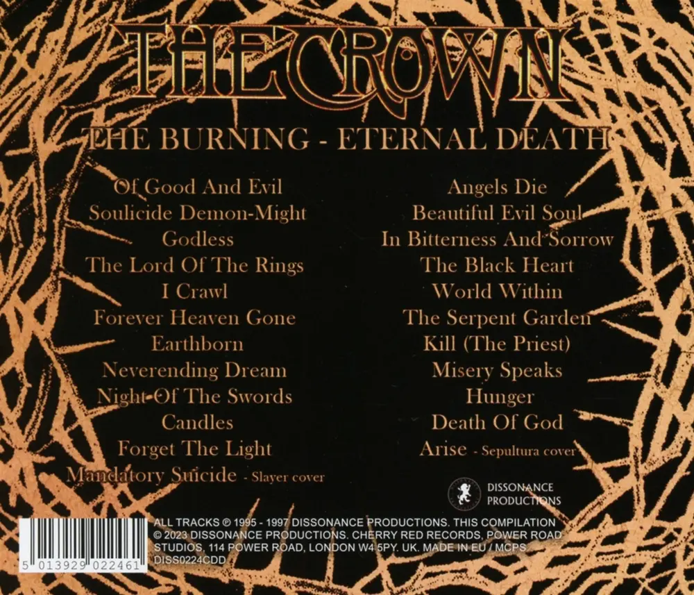 The Crown – CROWN, THE - BURNING/ETERNAL DEATH (CD)