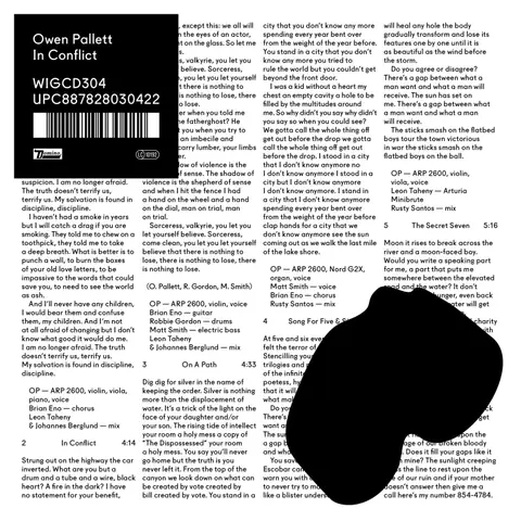 Owen Pallett – CD IN CONFLICT