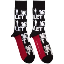 The Beatles, Ponožky Let It Be Silhouettes Repeat, Unisex, Čierna