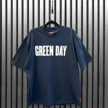 Unisex Unplugged T-Shirt: American Idiot Grenade (Navy Blue) (Back Print) thumbnail