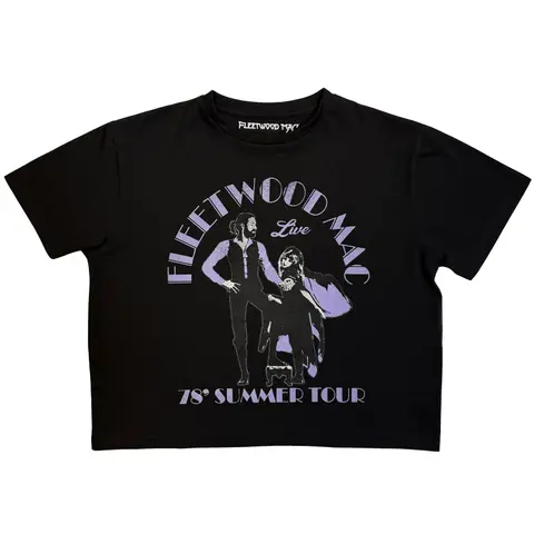 Ladies Crop Top: Summer Tour '78 (Black)