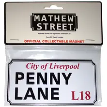 Fridge Magnet: Penny Lane Liverpool Sign Embossed thumbnail
