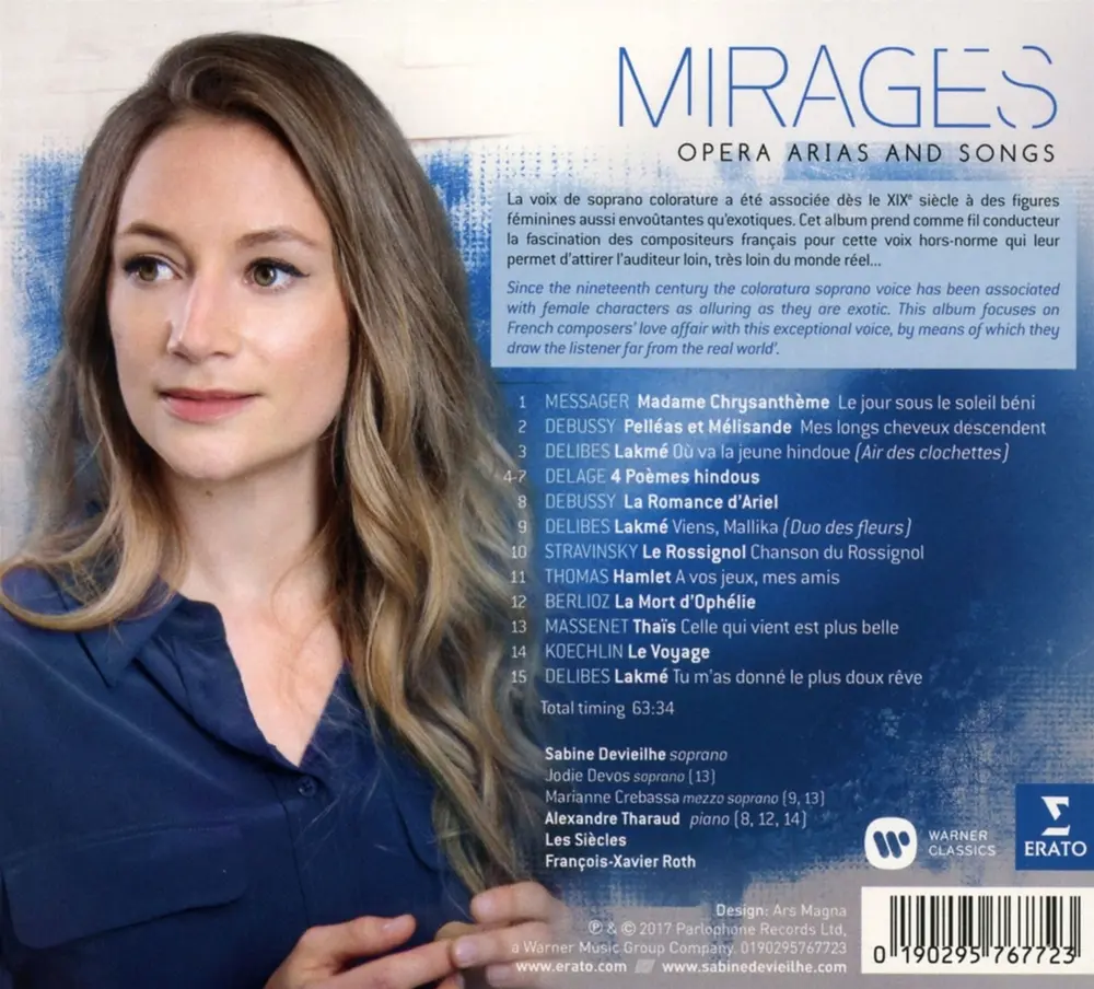 Sabine Devieilhe – MIRAGES - OPERA ARIAS & SONGS (CD)